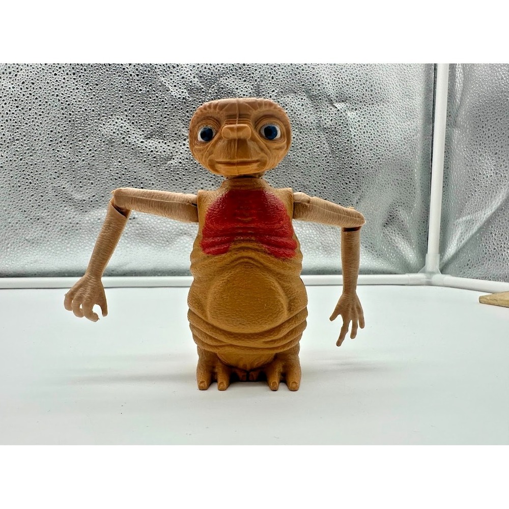 Rare Vintage E.T. Figure Extendable Neck Arms 1980s Universal Studios Collectibl